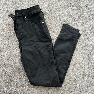 Express Black Shimmer Skinny Jeans